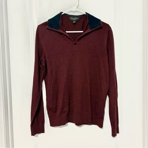 Banana Republic Burgundy Sweater Silk Blend Cashmere Blend Men’s Medium